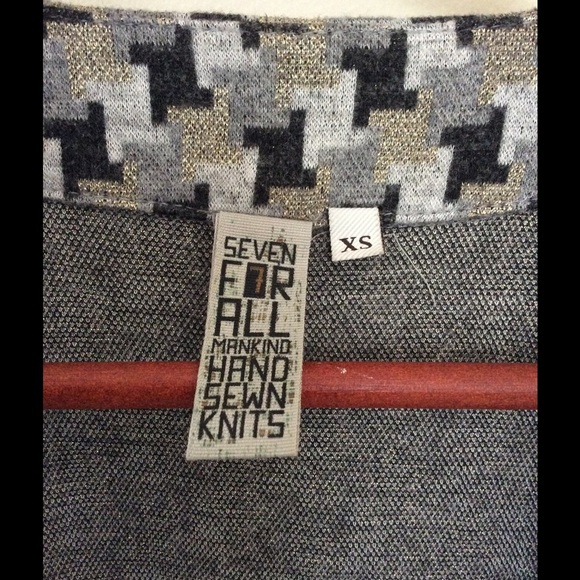 Seven For All Mankind Hand Sewn Knit Top XS - Picture 3 of 4